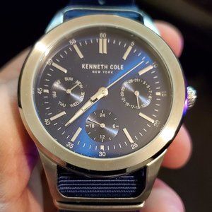 Kenneth Cole Watch Blue Fabric Strap